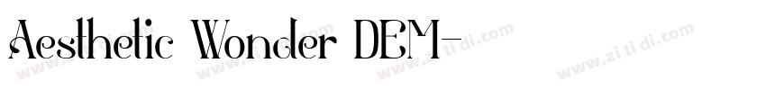 Aesthetic Wonder DEM字体转换